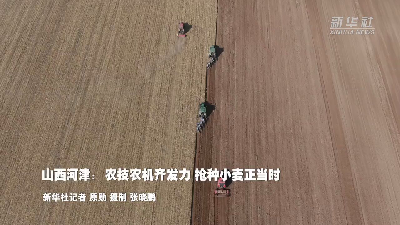 山西河津：农技农机齐发力 抢种小麦正当时