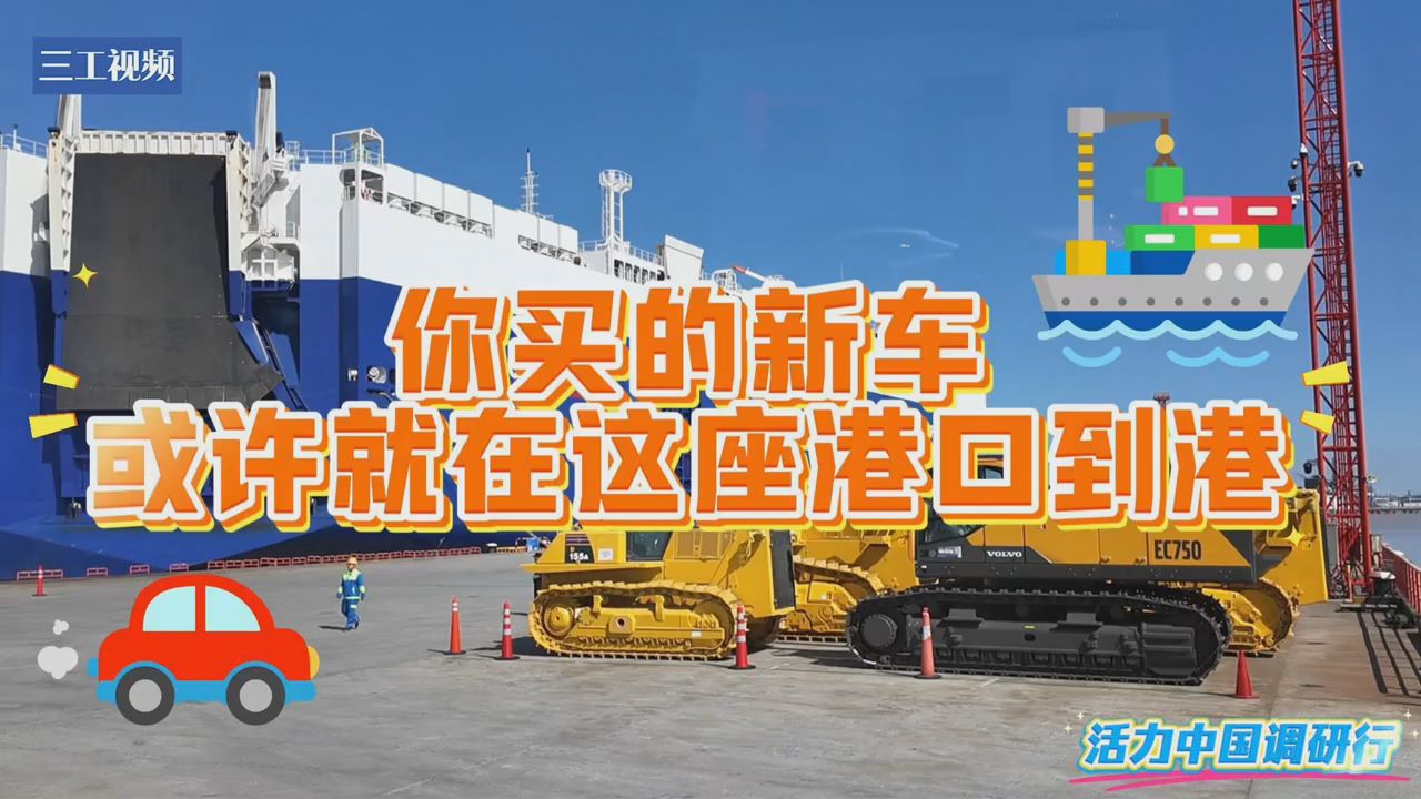 活力中国调研行丨你买的新车，或许就在这座港口到港